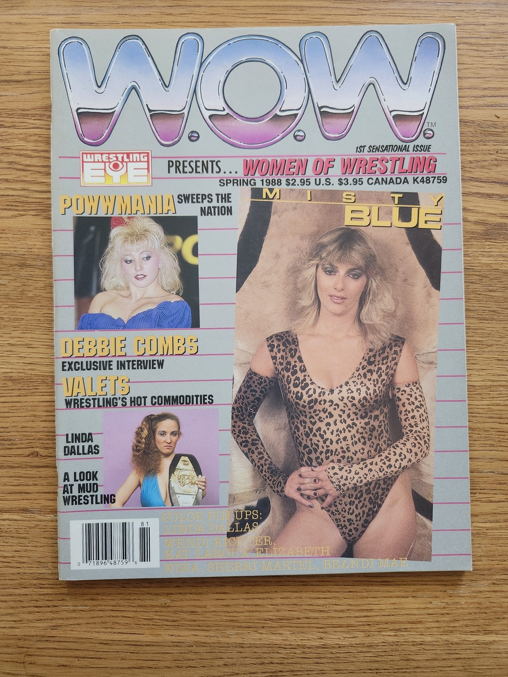 WOW Presents 1988 Women of Wrestling Magazine - Featuring Misty Blue